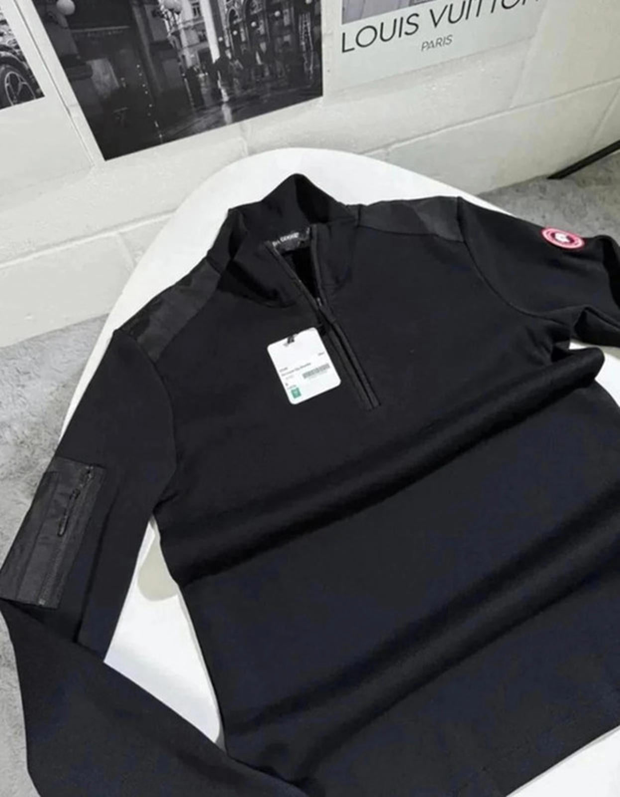 Canada goose quarter zip black XL