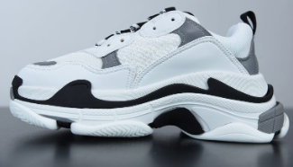 WHITE BLACK GREY S