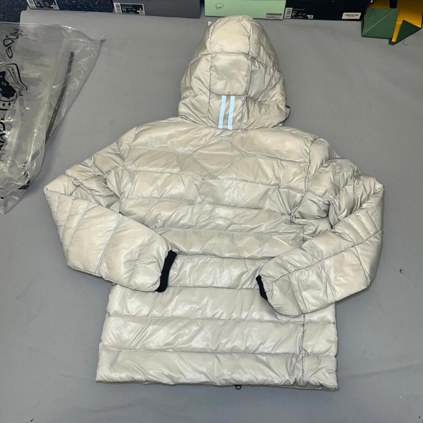 Canada goose crofton coat white XXL