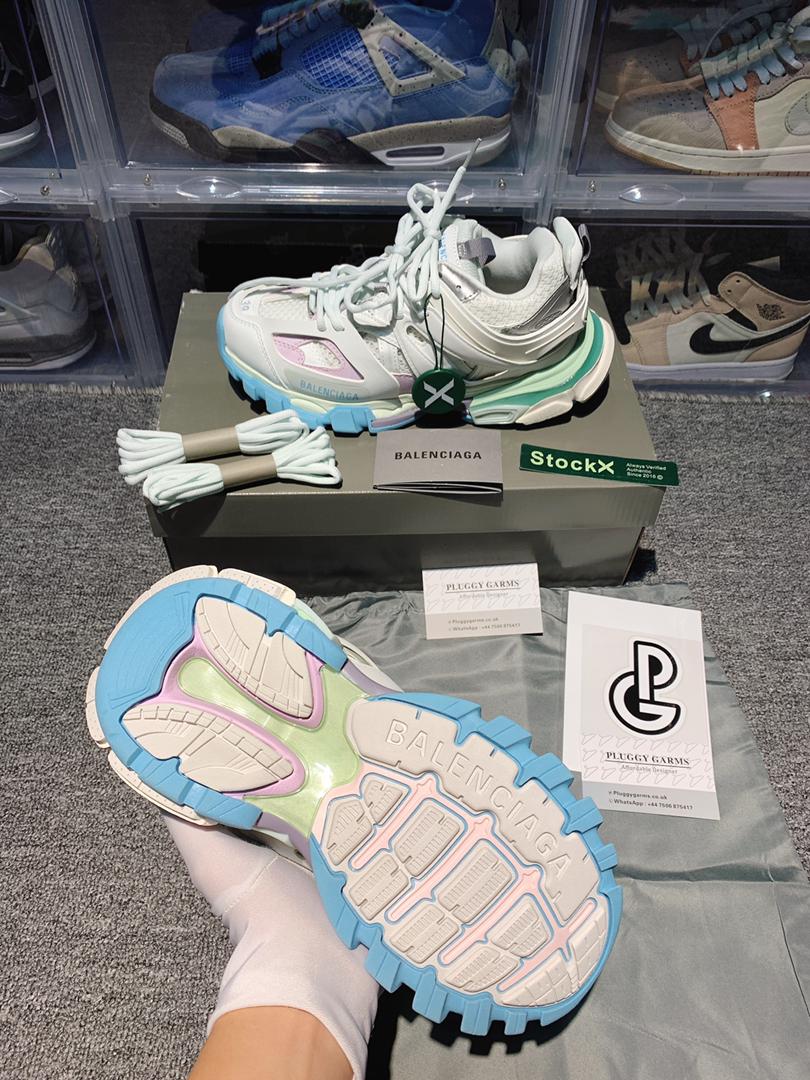 White multi Track Trainers