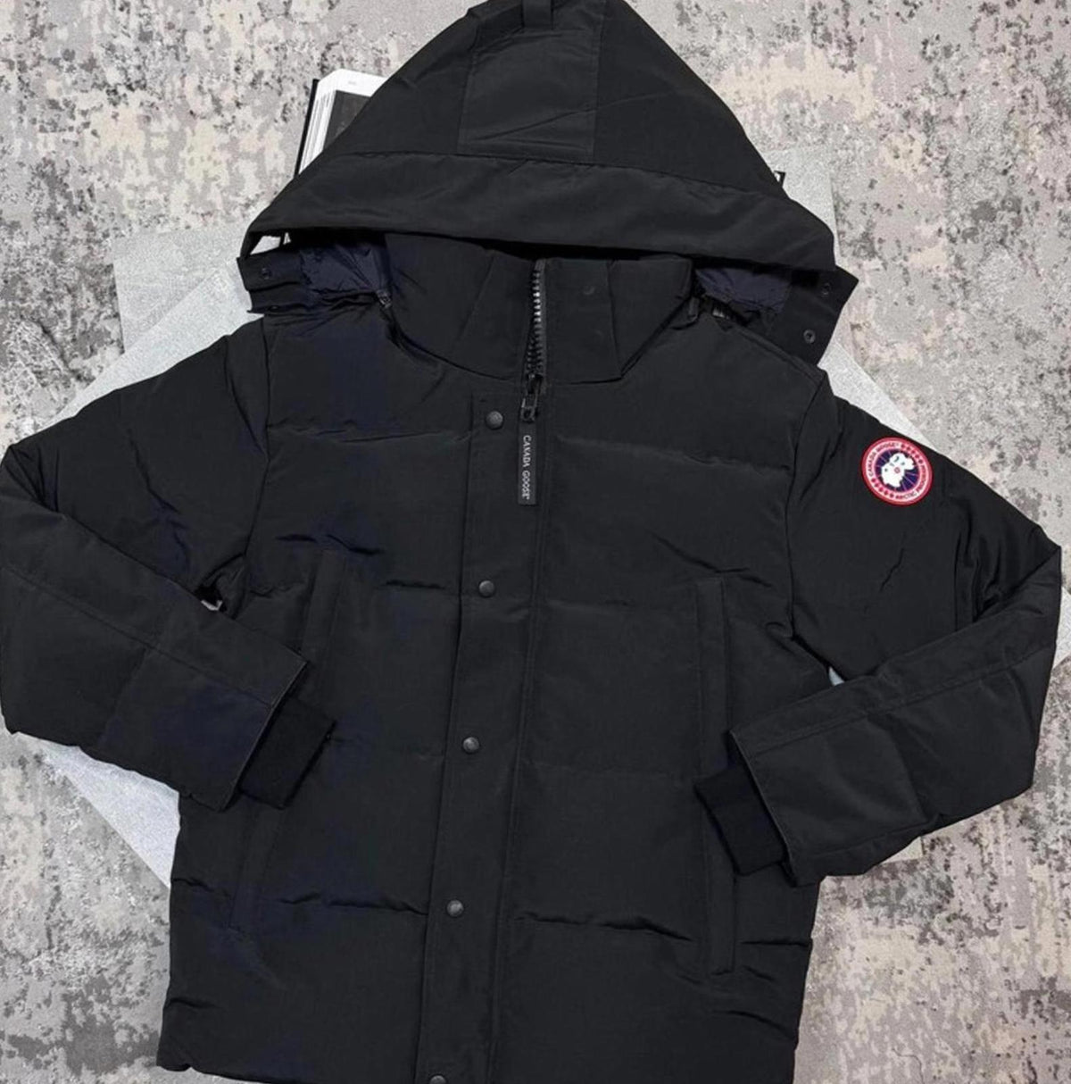 Canada goose Wyndham black/red badge large