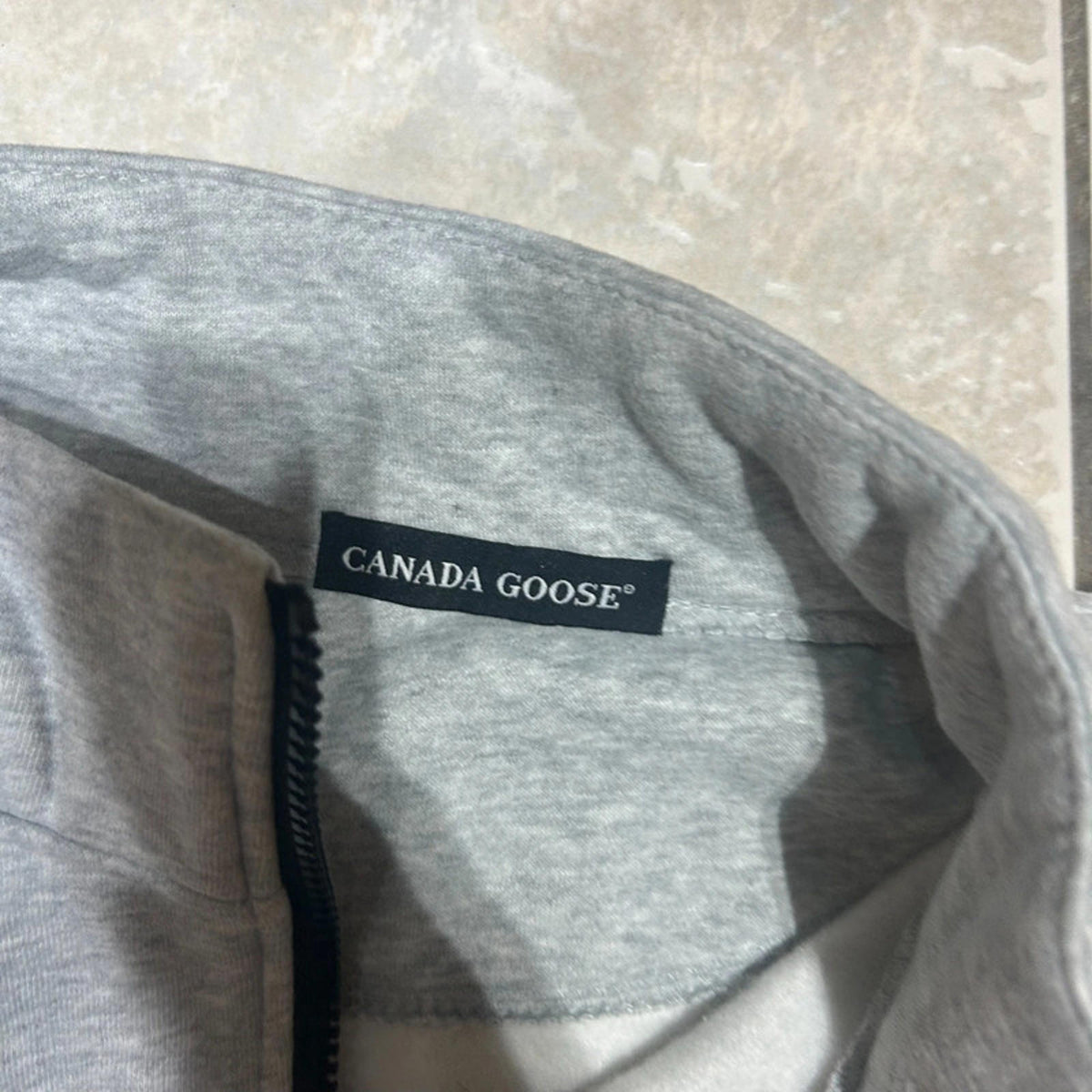 canada goose quarter zip grey medium