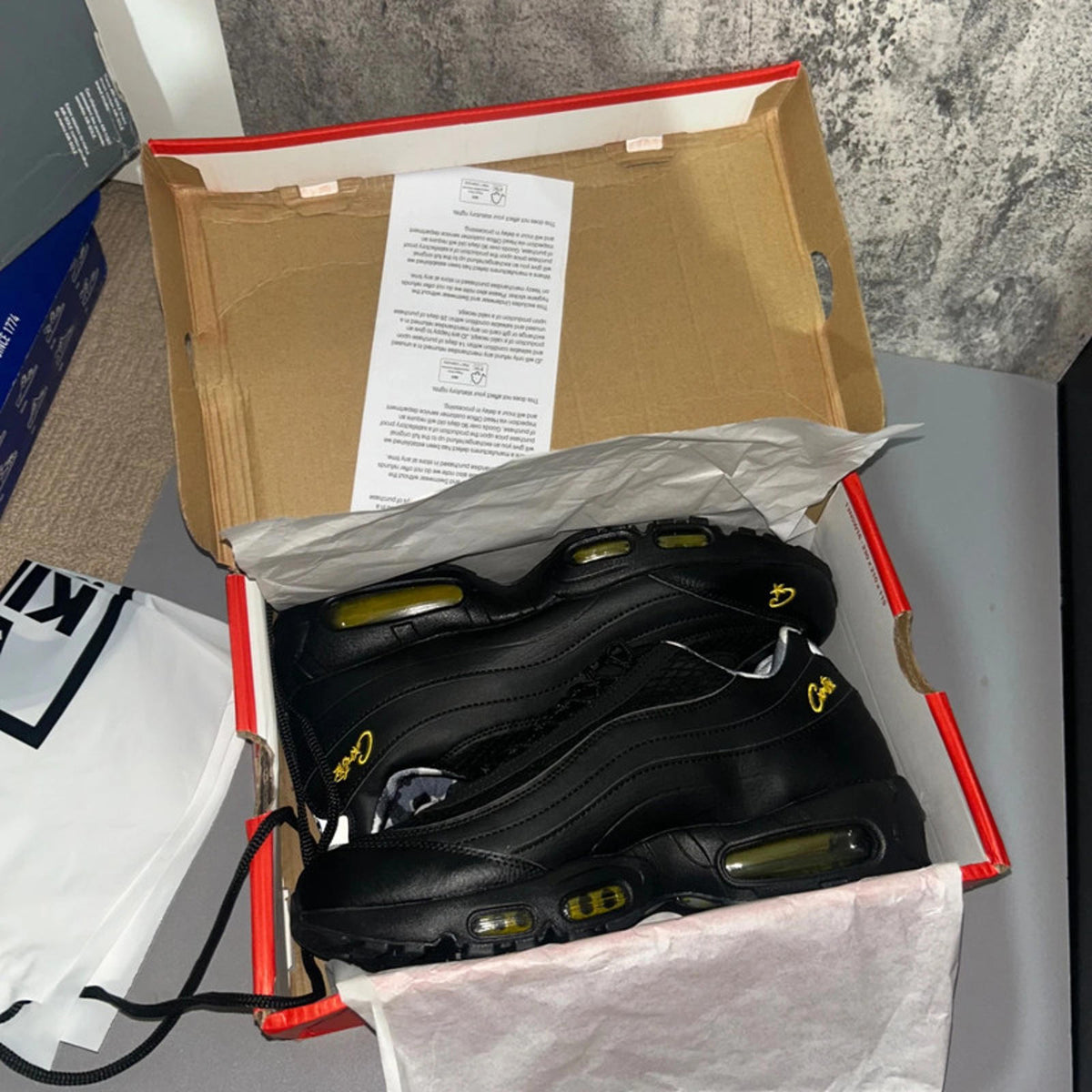 Nike corteiz air max honey black UK11