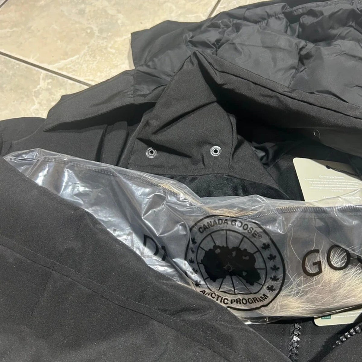 Canada goose coat black XXL