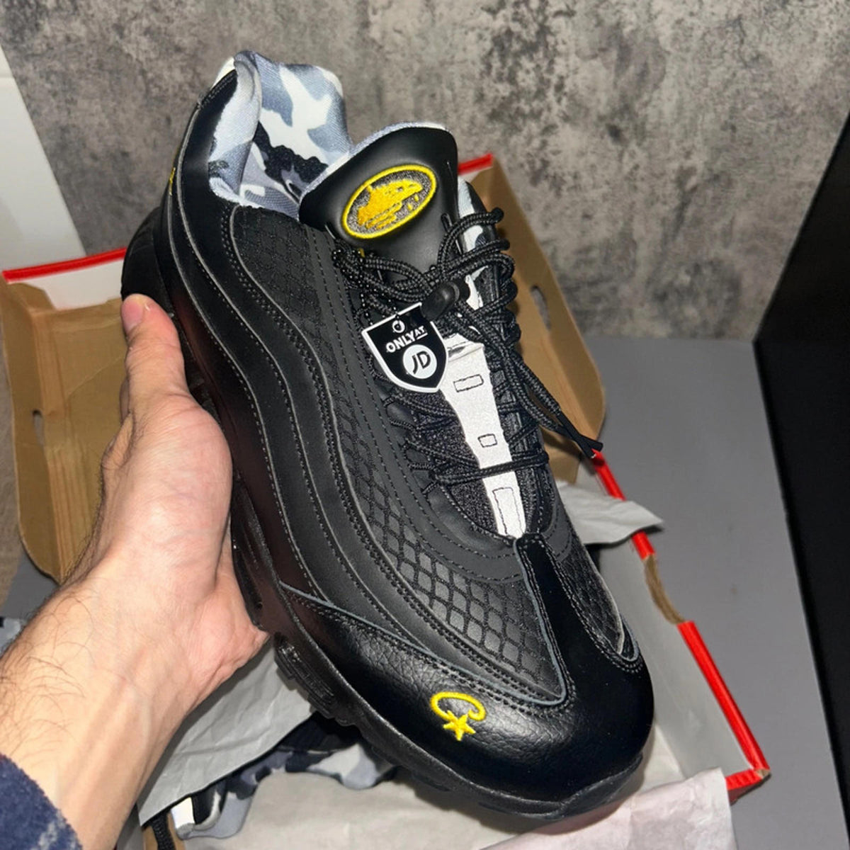 Nike corteiz air max honey black UK11