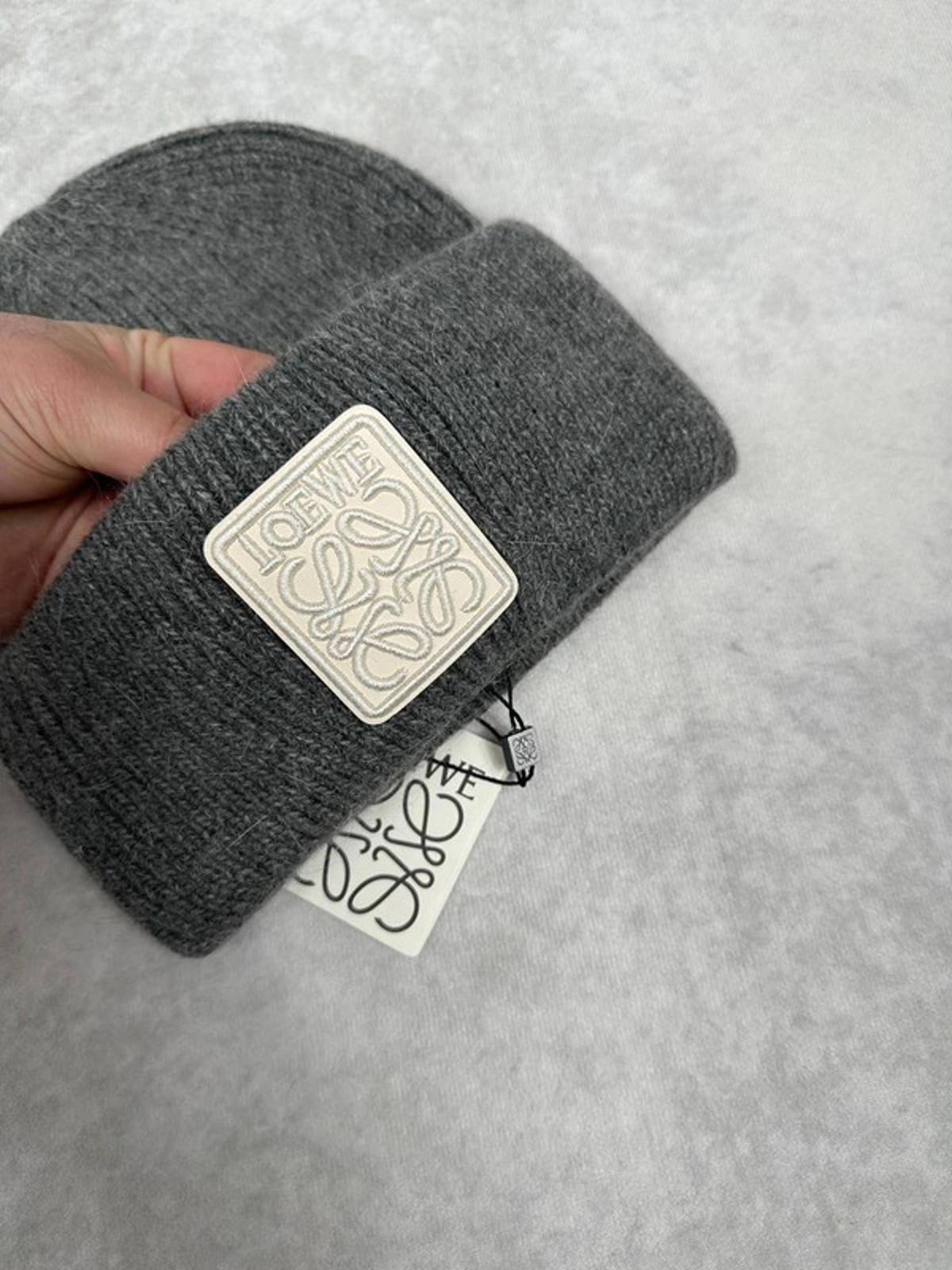 Loewe wool beanie grey