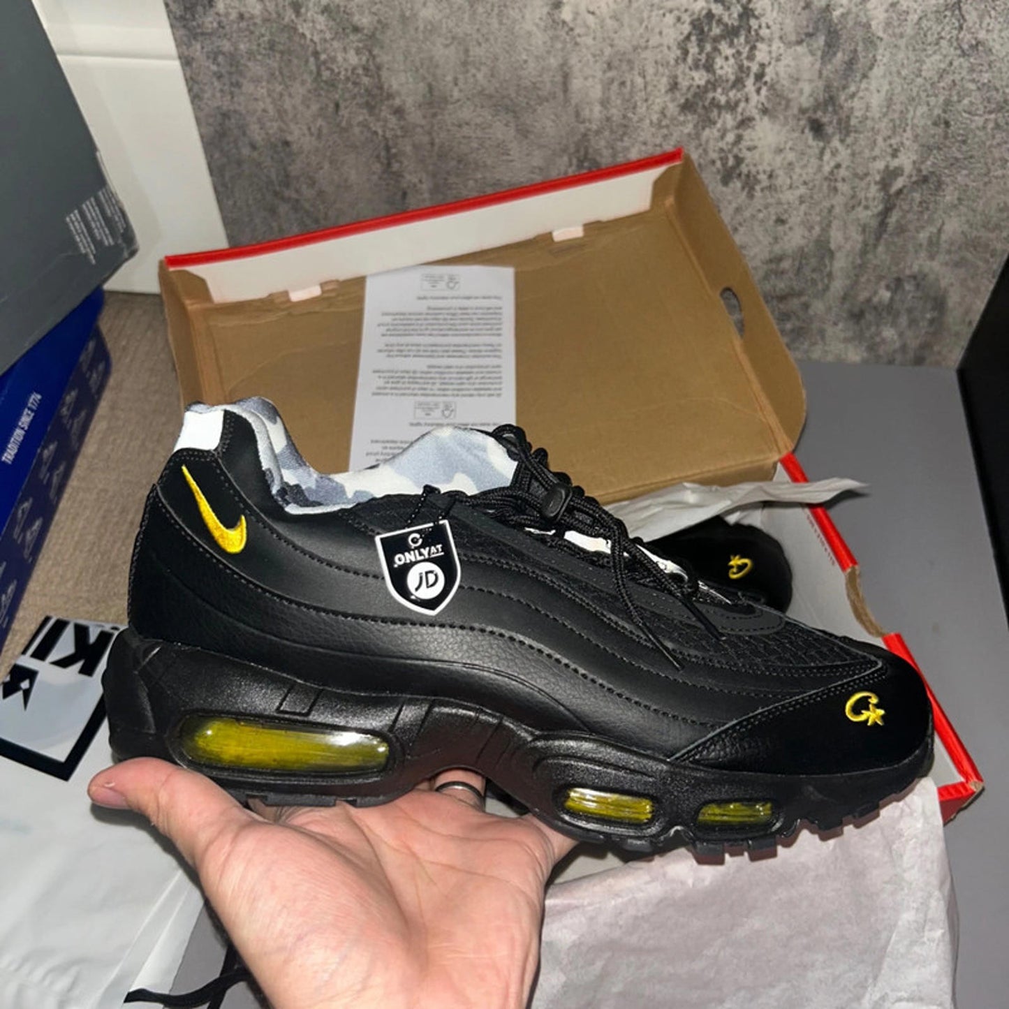 Nike corteiz air max honey black UK11