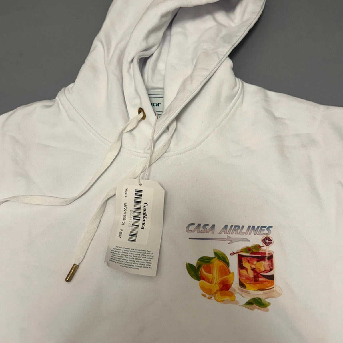 casablanca hoodie large