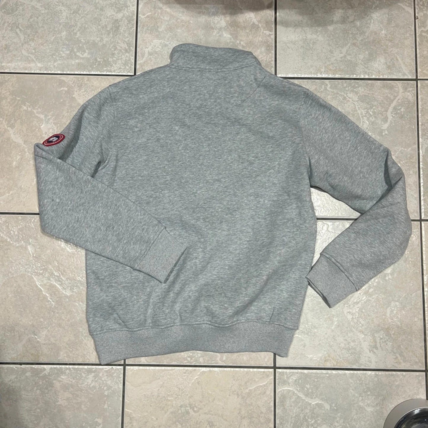 canada goose quarter zip grey medium