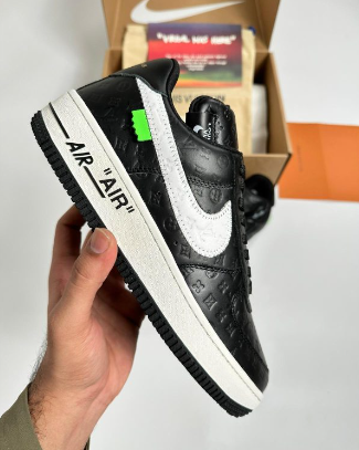 IV AF1 BLACK EMBOSSED