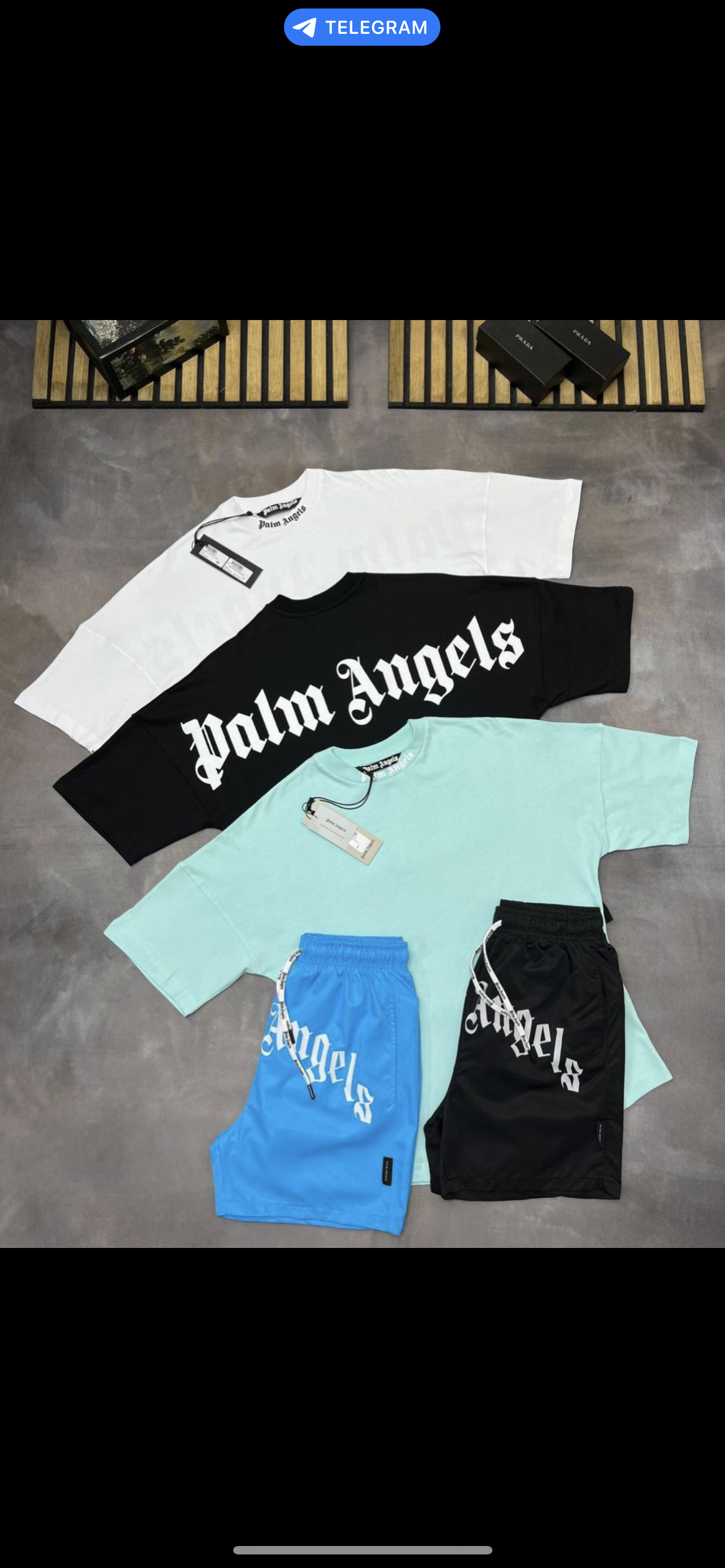 PALM ANGEL SET (1 t shirt and shorts ) FAST