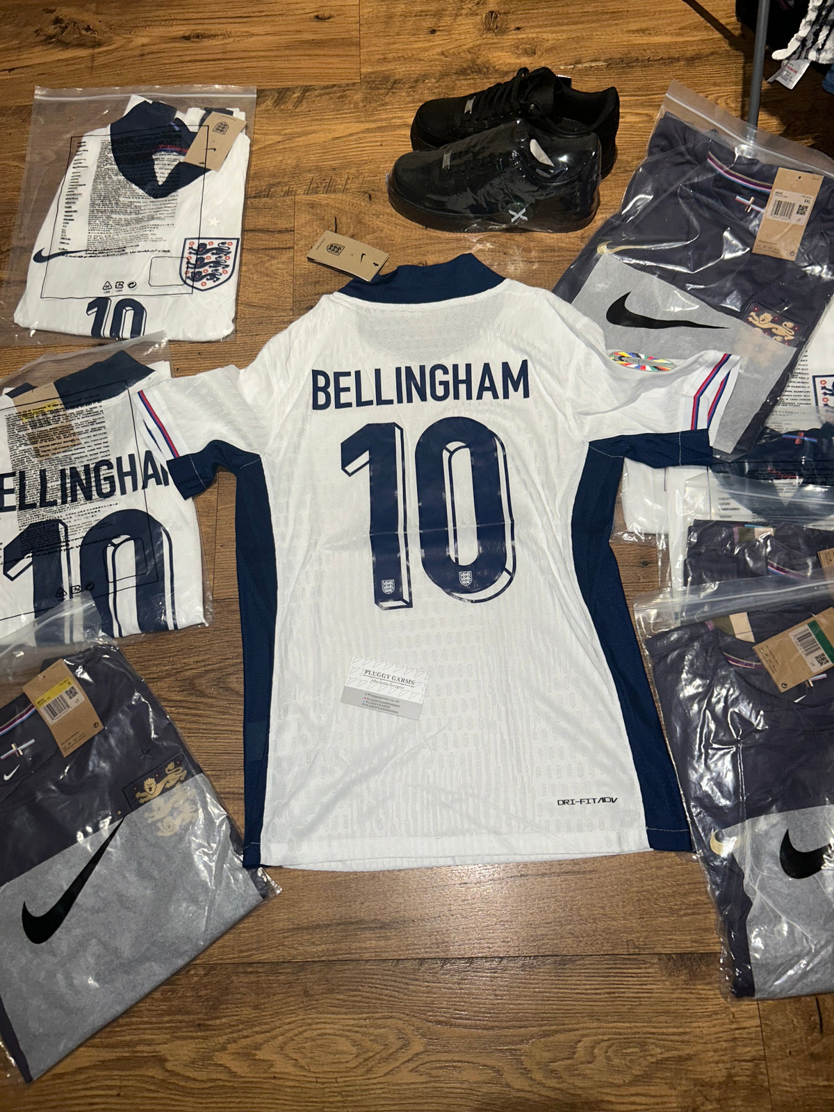 ENGLAND HOME 24/25 WITH EURO PATCHES