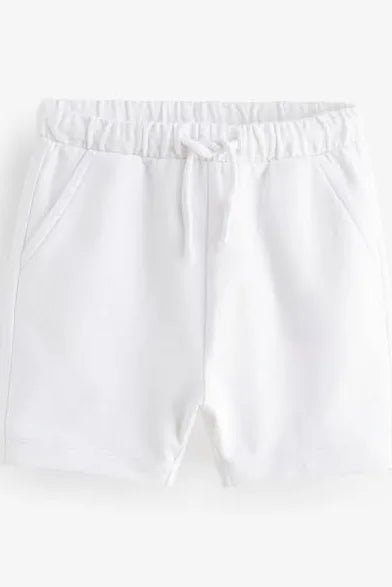 PG “ESSENTIALS WHITE JERSEY SHORTS