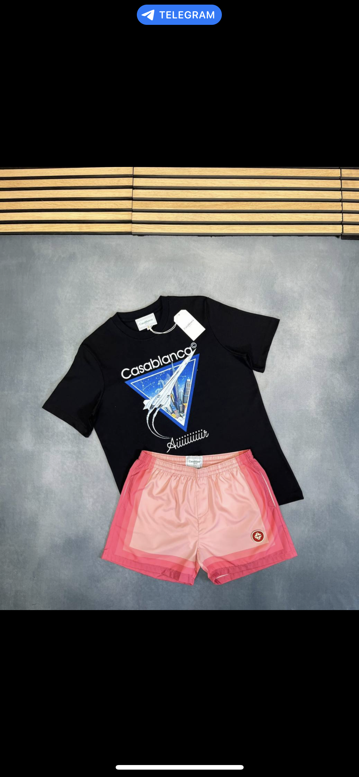 CASABLANCA SWIMSHORTS AND T-SHIRT SET