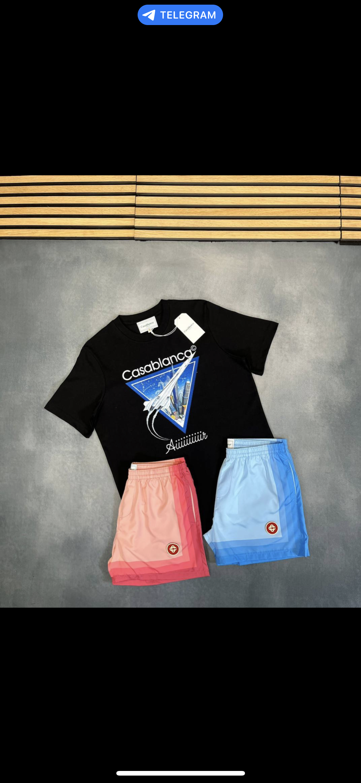 CASABLANCA SWIMSHORTS AND T-SHIRT SET