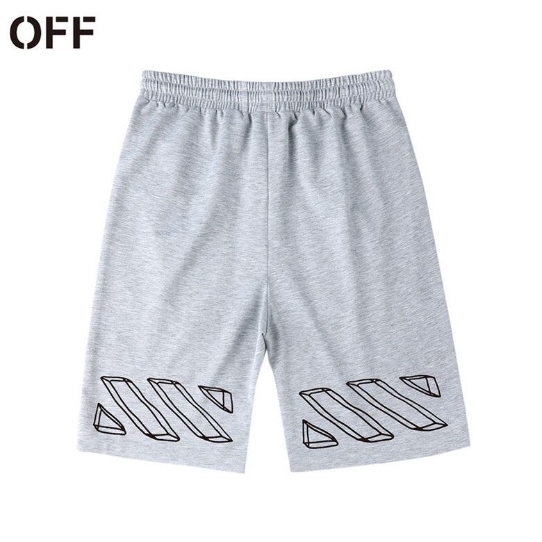 Off W Grey/White Shorts