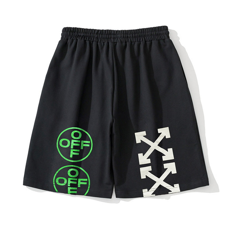 Off W Black/Green Shorts