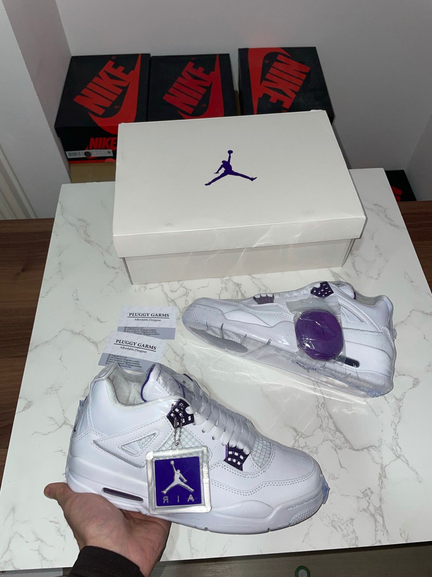 AJ4 "METALLIC PURPLE"