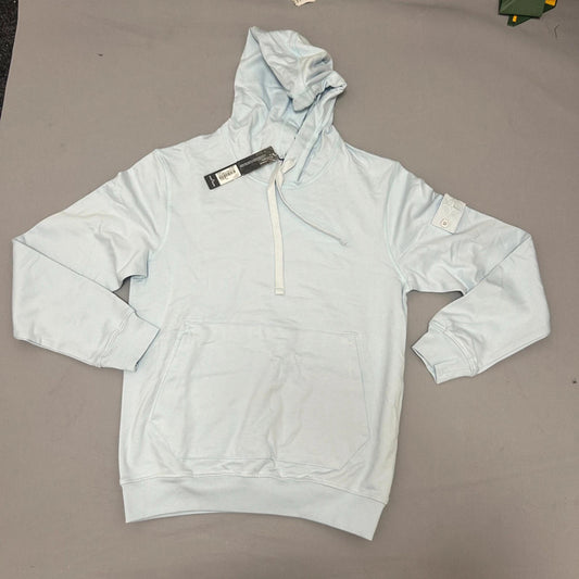 stone island hoodie light blue medium