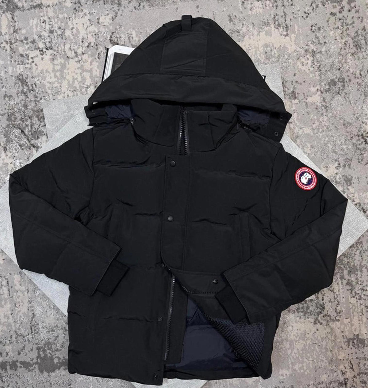 Canada goose Wyndham black/red badge medium