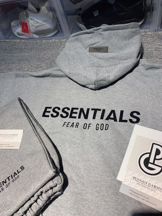 ESSENTIALS GREY BOTTOMS