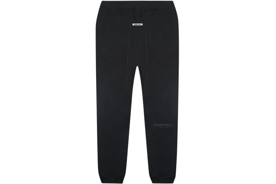 ESSENTIALS BLACK JOGGERS