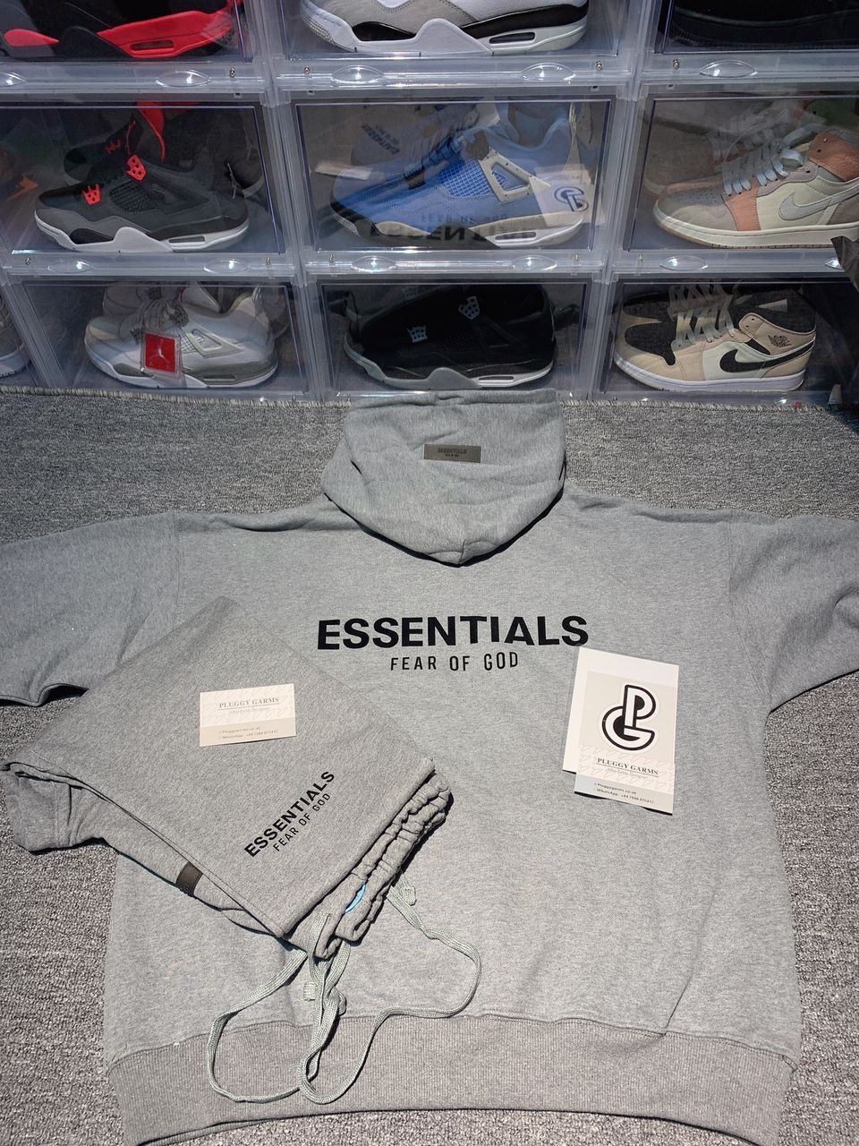 ESSENTIALS GREY HOODIE