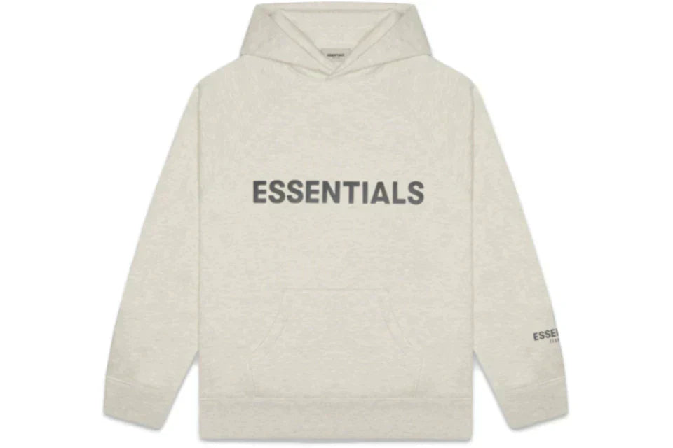 ESSENTIALS OATMEAL/LIGHT HEATHER HOODIE