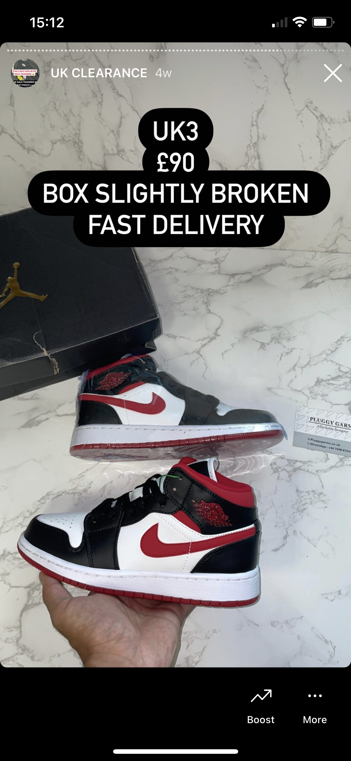 AJ1 GYM RED (BROKEN BOX)