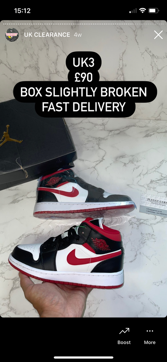 AJ1 GYM RED (BROKEN BOX)