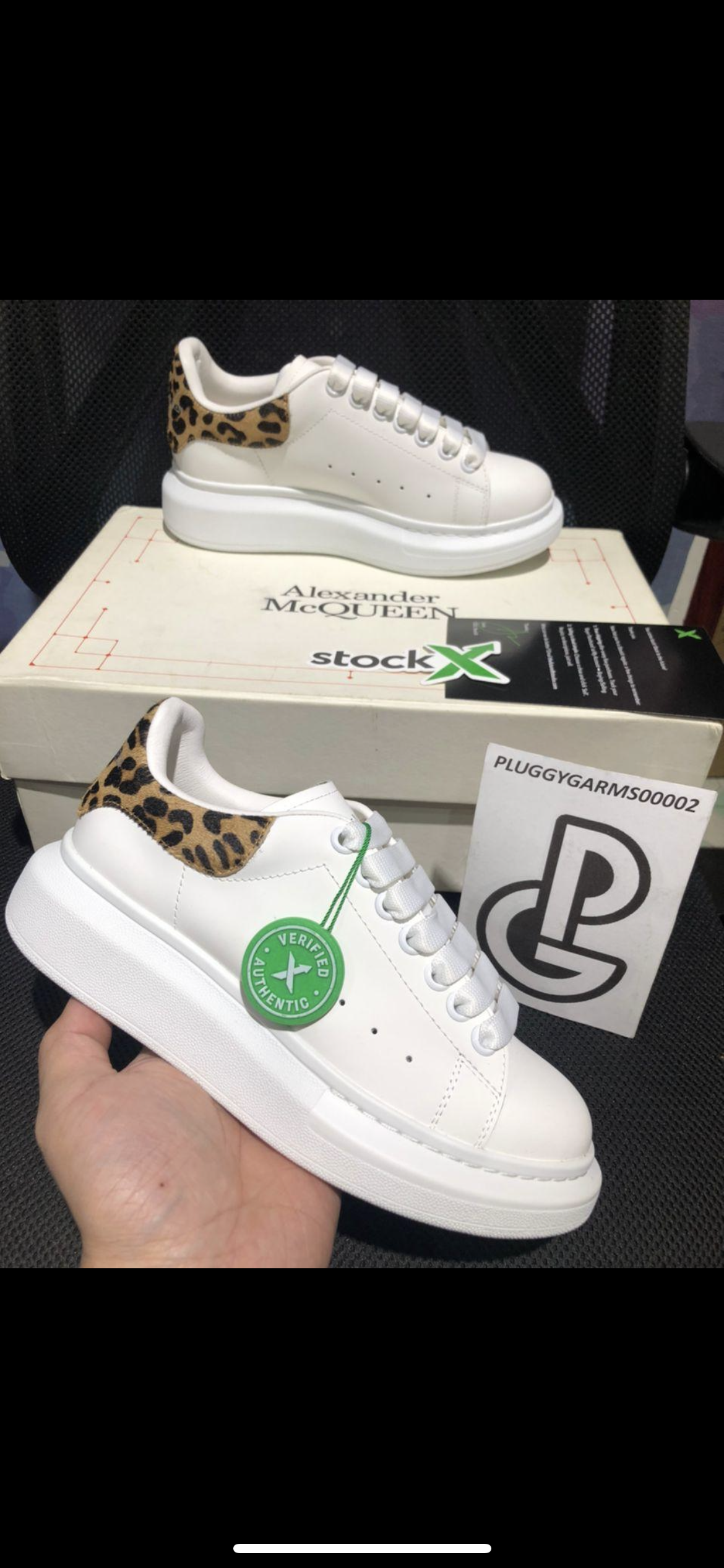 MCQ WHITE LEOPARD PRINT